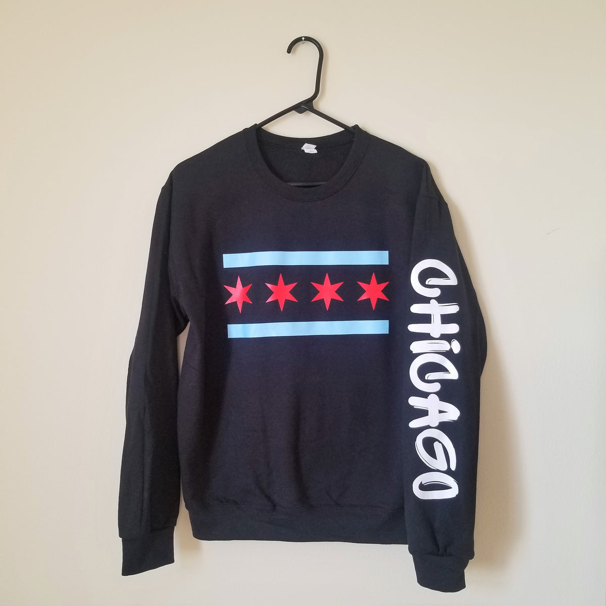 Chicago Flag Crewneck - Graffiti– Black Cat Bazaar