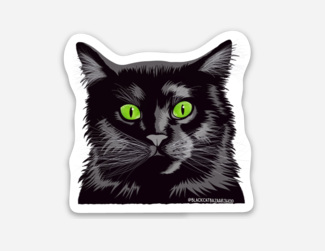 Black Cat Sticker